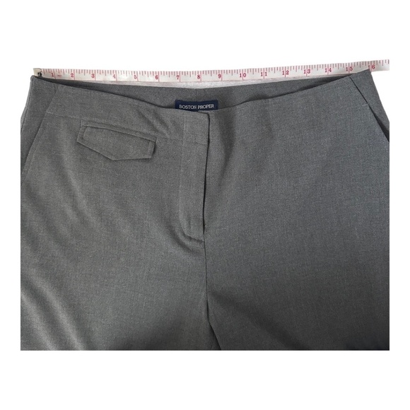 Boston Proper Women's Grey Capri Dress Pants Size 12 - Picture 8 of 11